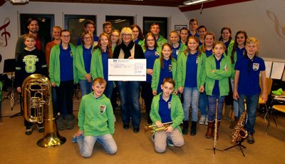 Musikverein Jugend Fichtenberg spendet 1.000 EUR