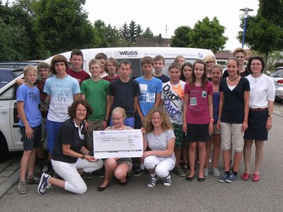 Klasse 7 der Realschule Blaufelden spenden 350 EUR